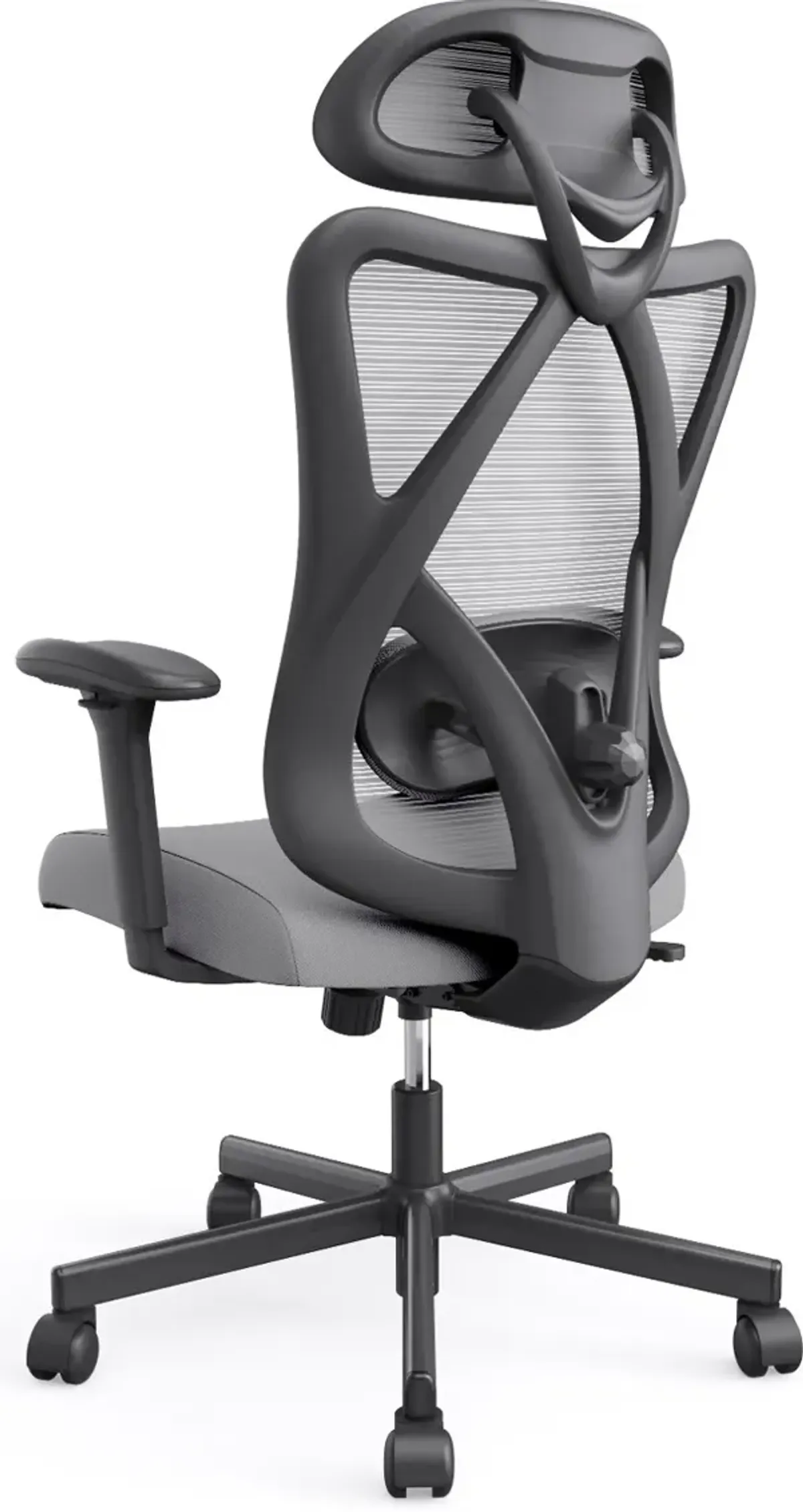 Domie Metal and Mesh Gray Adjustable Office Chair