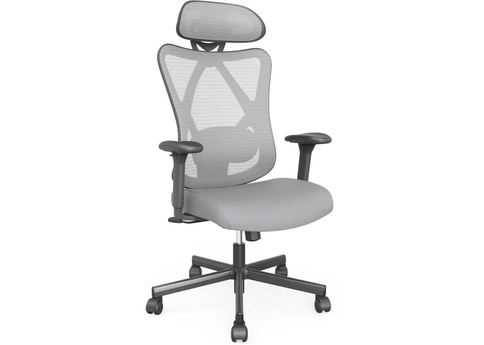 Domie Metal and Mesh Gray Adjustable Office Chair