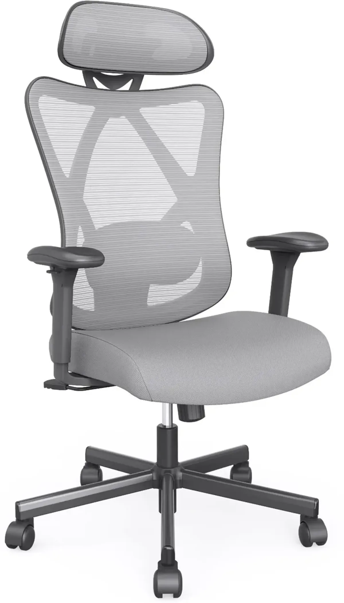 Domie Metal and Mesh Gray Adjustable Office Chair