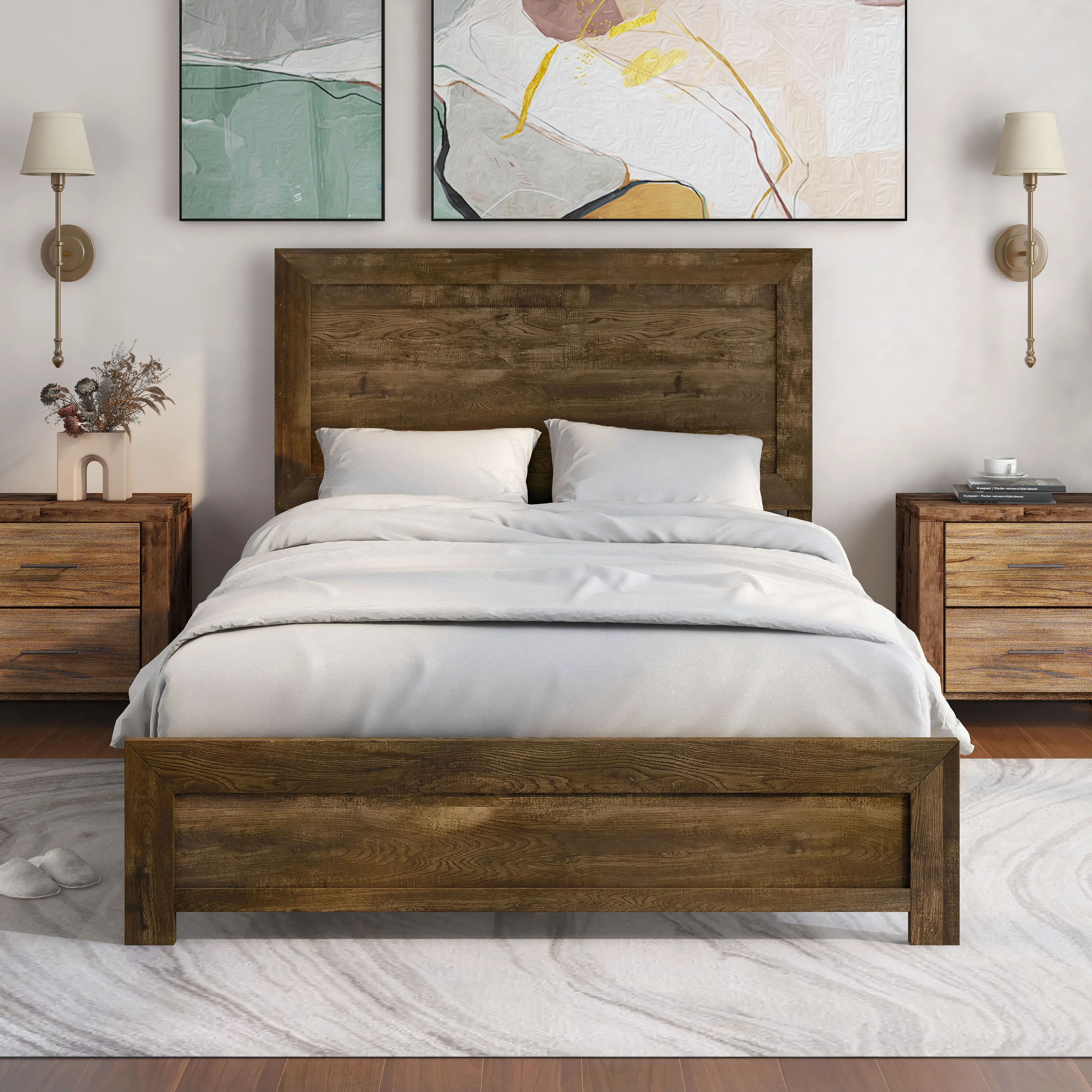 Kodo Walnut Brown Full Bed