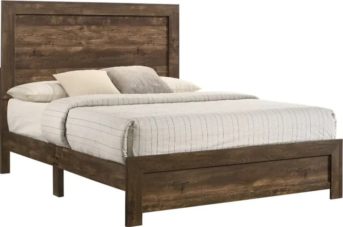 Kodo Walnut Brown Queen Bed