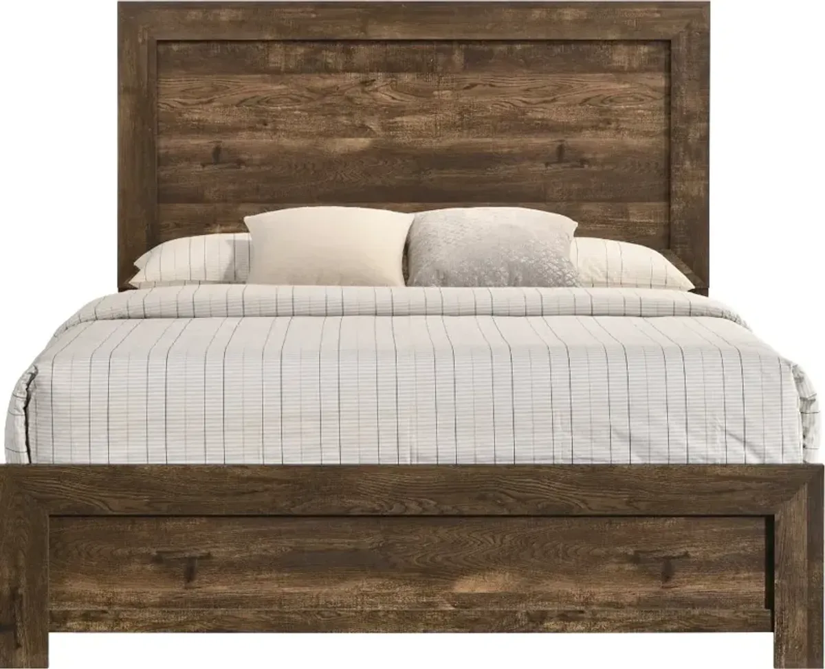 Kodo Walnut Brown Queen Bed