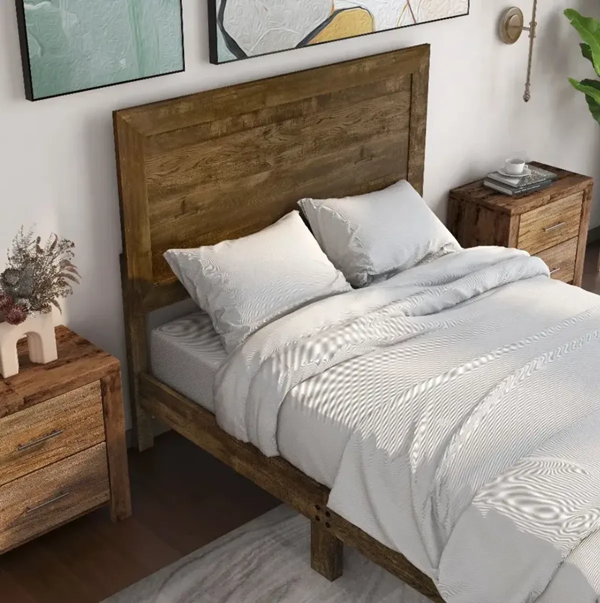 Kodo Walnut Brown Queen Bed