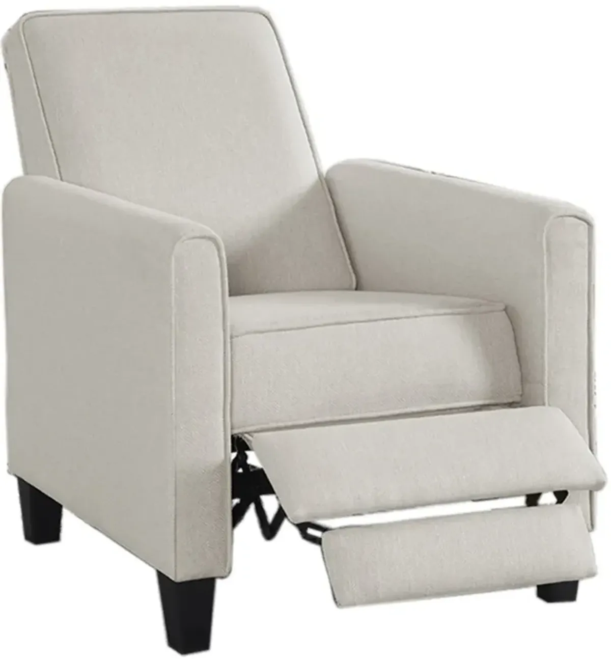 Ducee Beige Fabric Push Back Chair