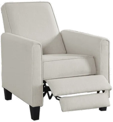 Ducee Beige Fabric Push Back Chair