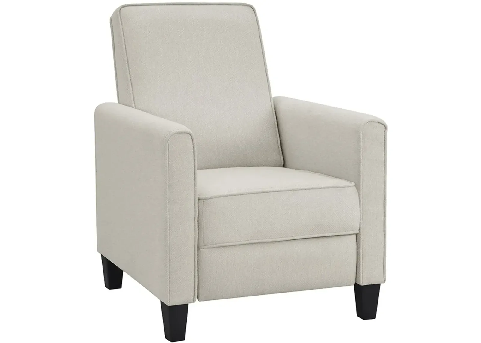 Ducee Beige Fabric Push Back Chair