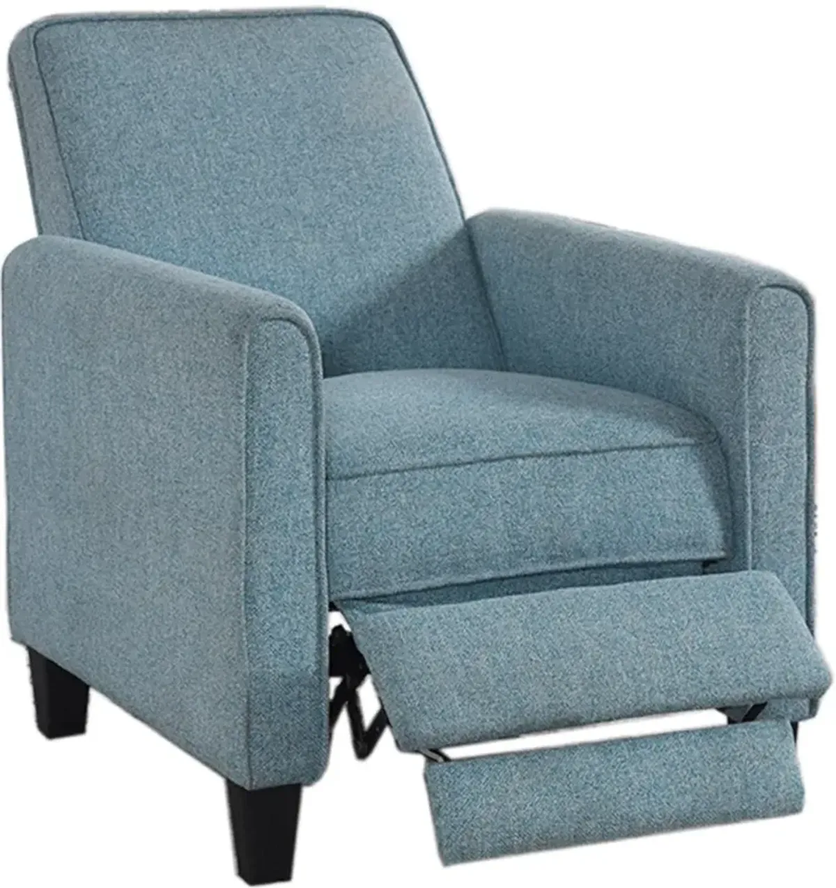 Ducee Blue Fabric Push Back Chair