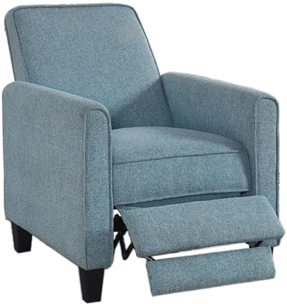 Ducee Blue Fabric Push Back Chair