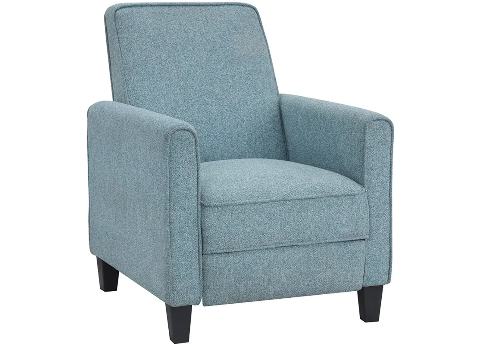 Ducee Blue Fabric Push Back Chair