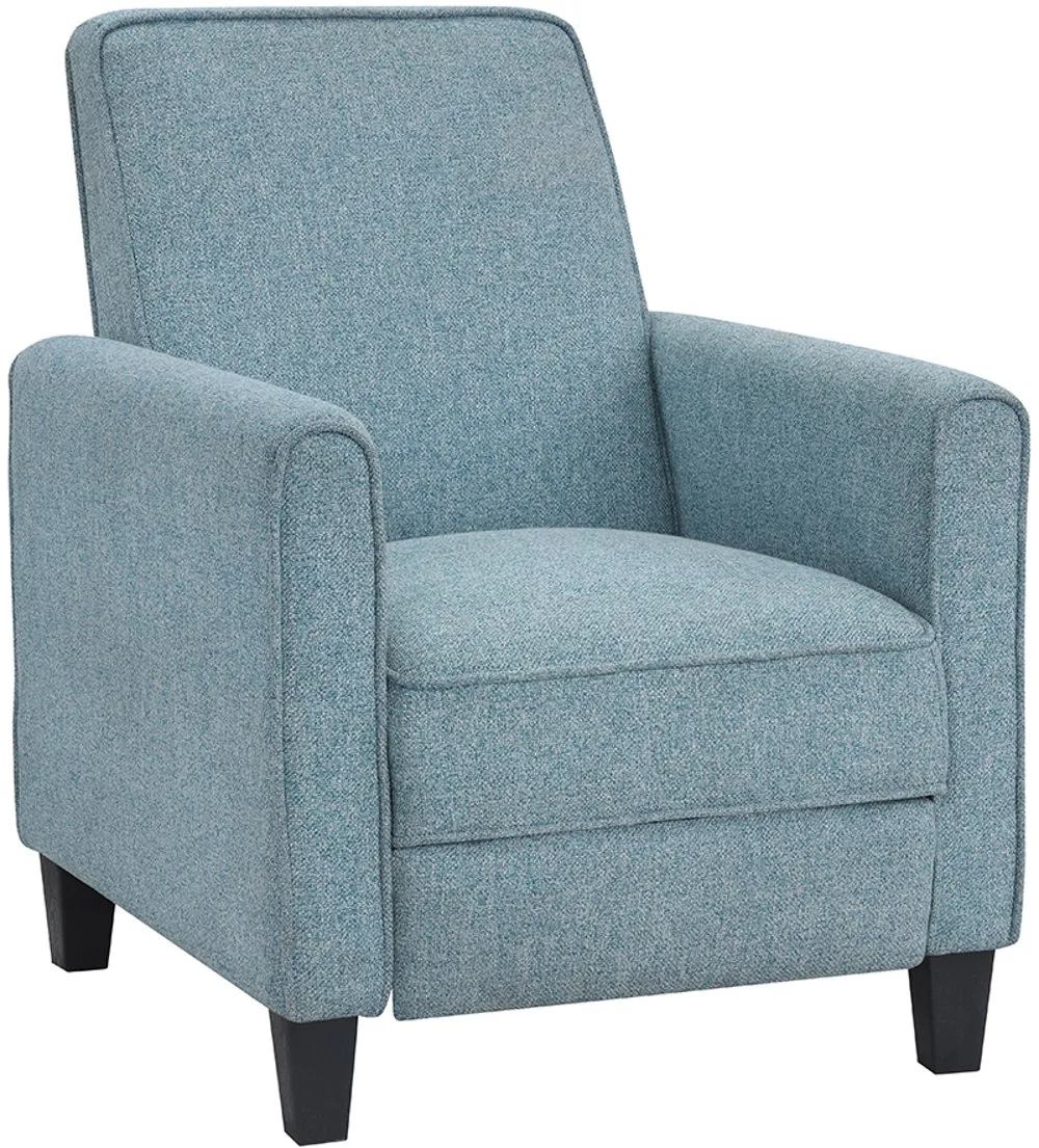 Ducee Blue Fabric Push Back Chair