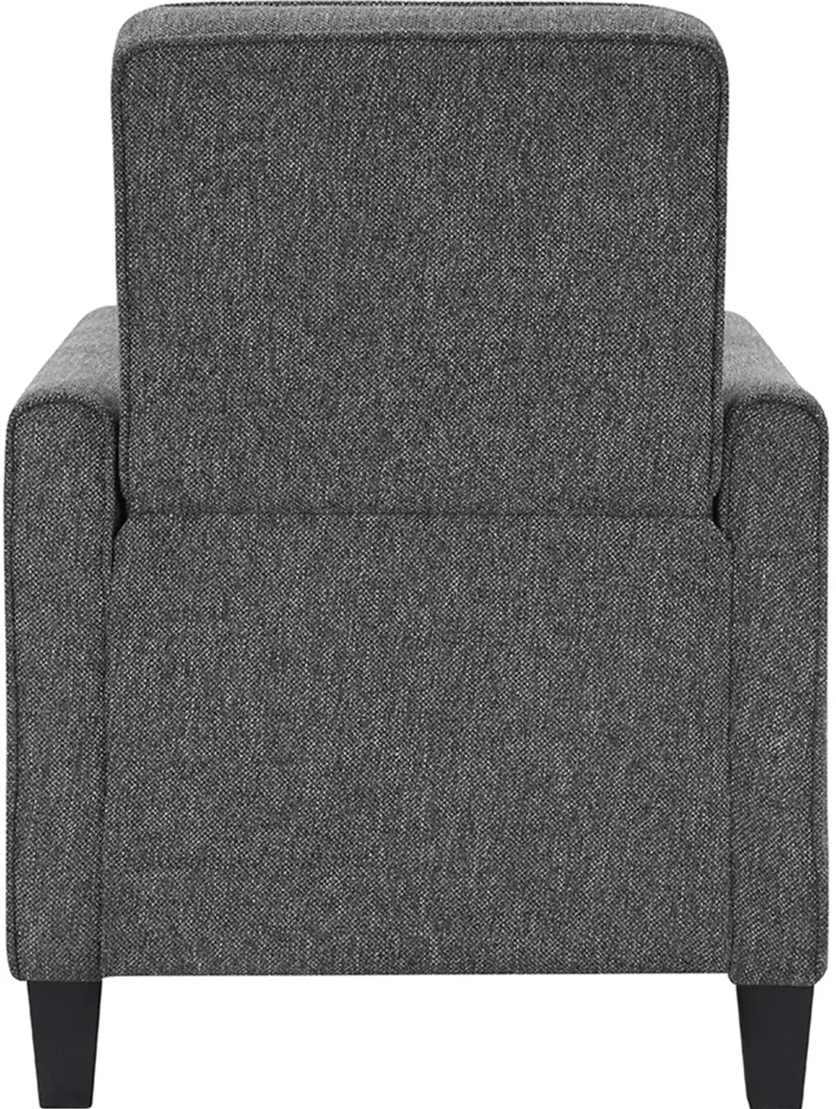 Ducee Gray Fabric Push Back Chair