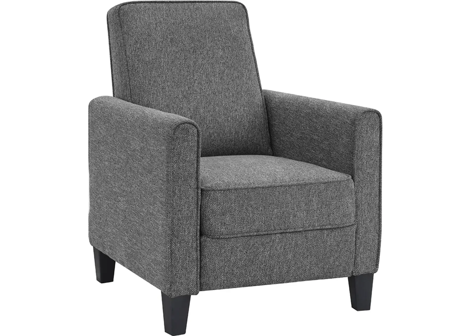 Ducee Gray Fabric Push Back Chair