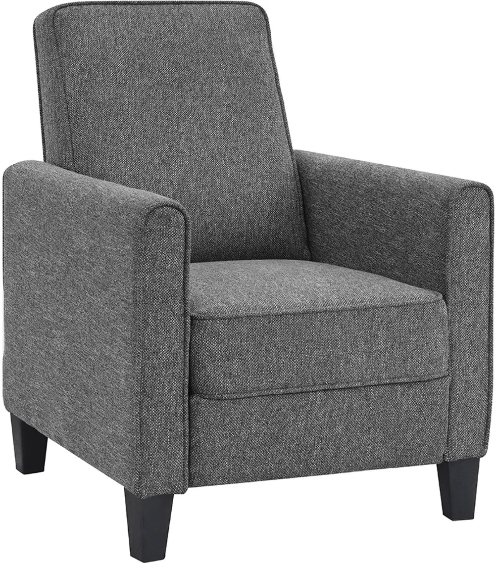 Ducee Gray Fabric Push Back Chair