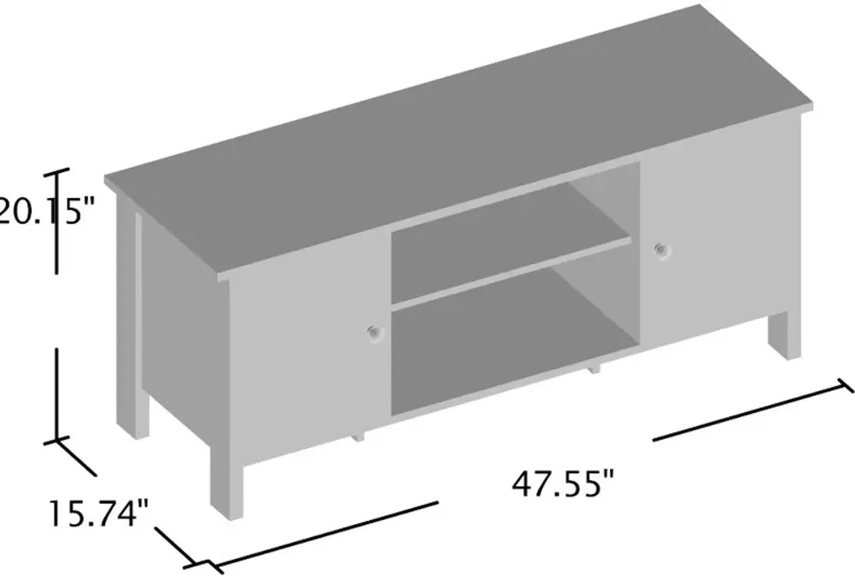 Knisler Distressed Walnut 47" TV Stand