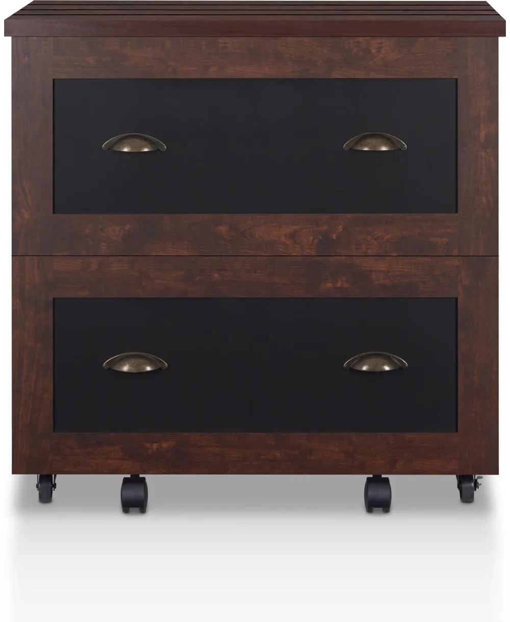 Waterford Vintage Walnut 2-Drawer File Cabinet