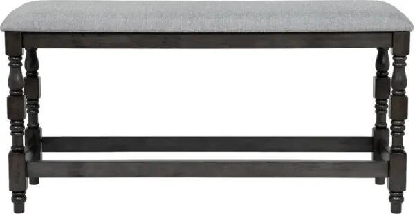 Weighton Dark Gray Counter Height Dining Bench