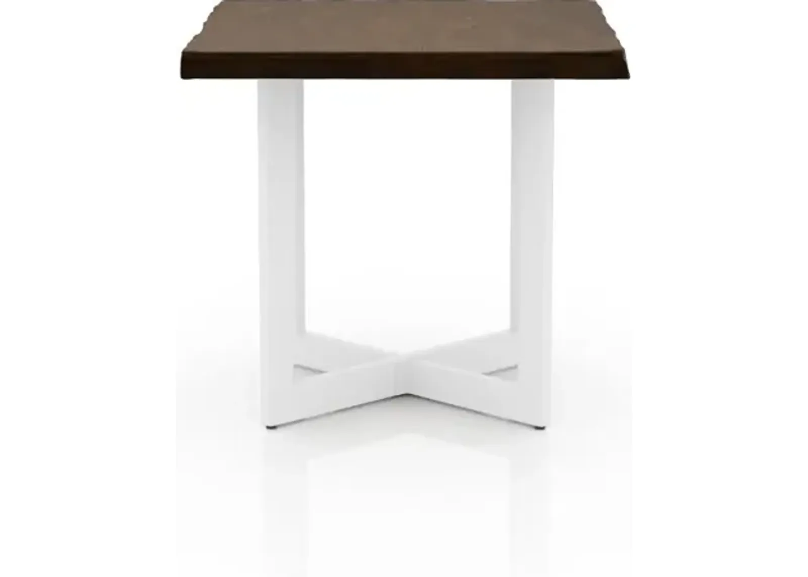 Baletto Oak and White End Table