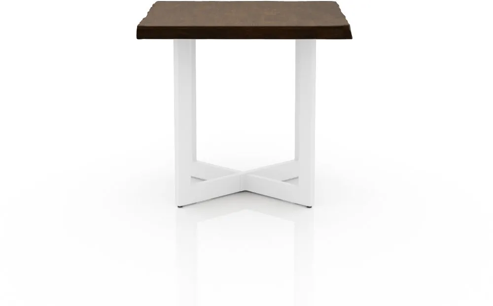 Baletto Oak and White End Table