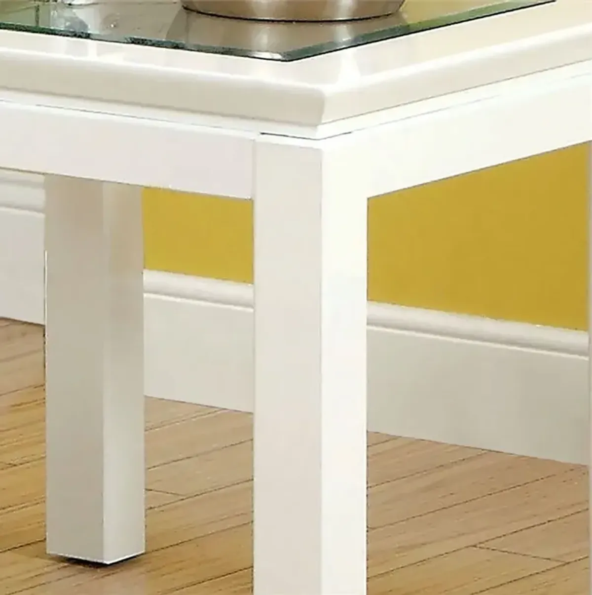 Kristof White End Table