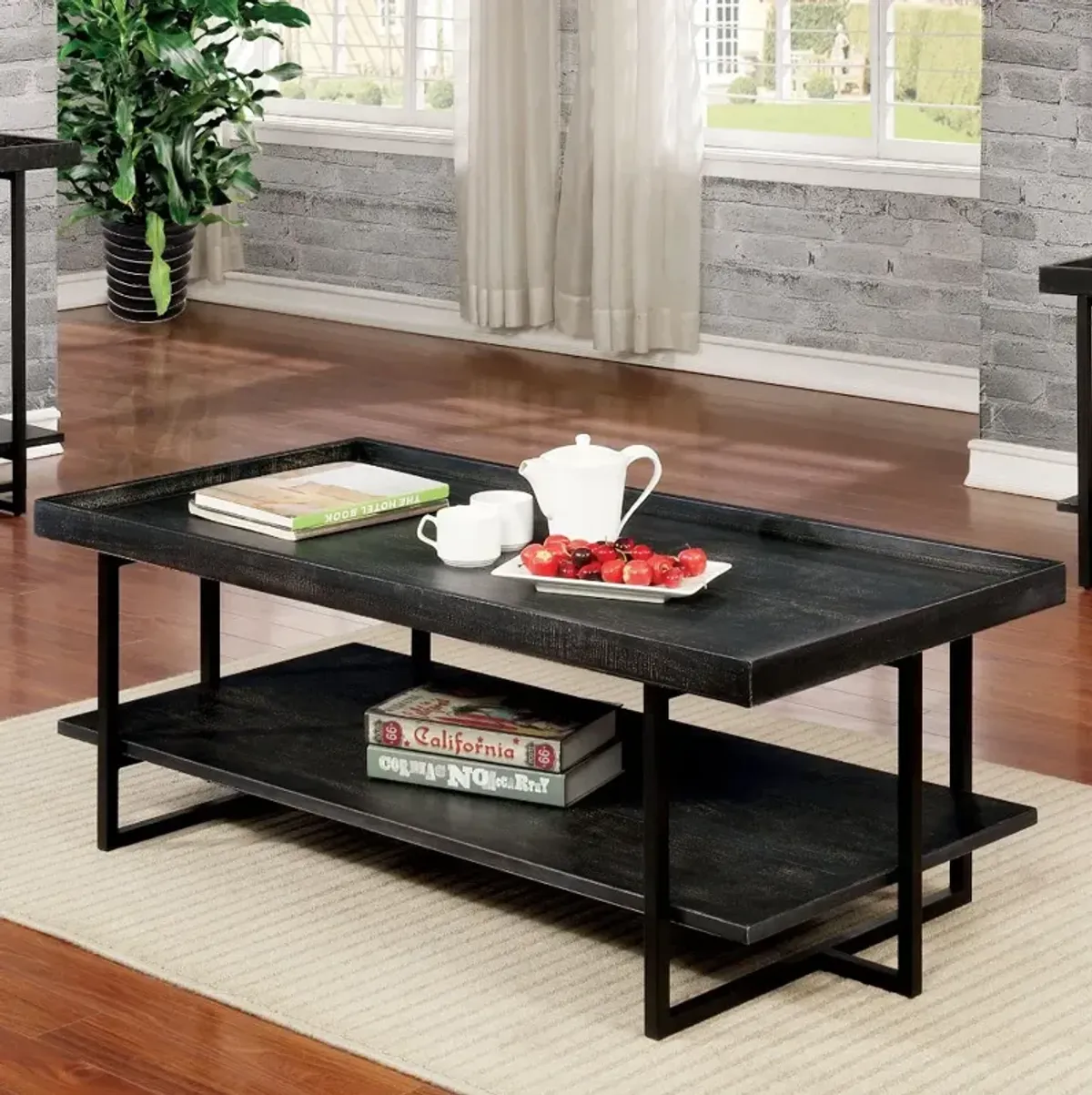 Prakers Black Coffee Table