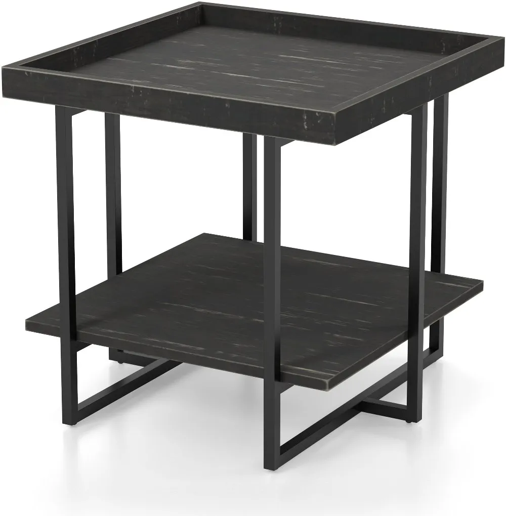 Prakers Black End Table