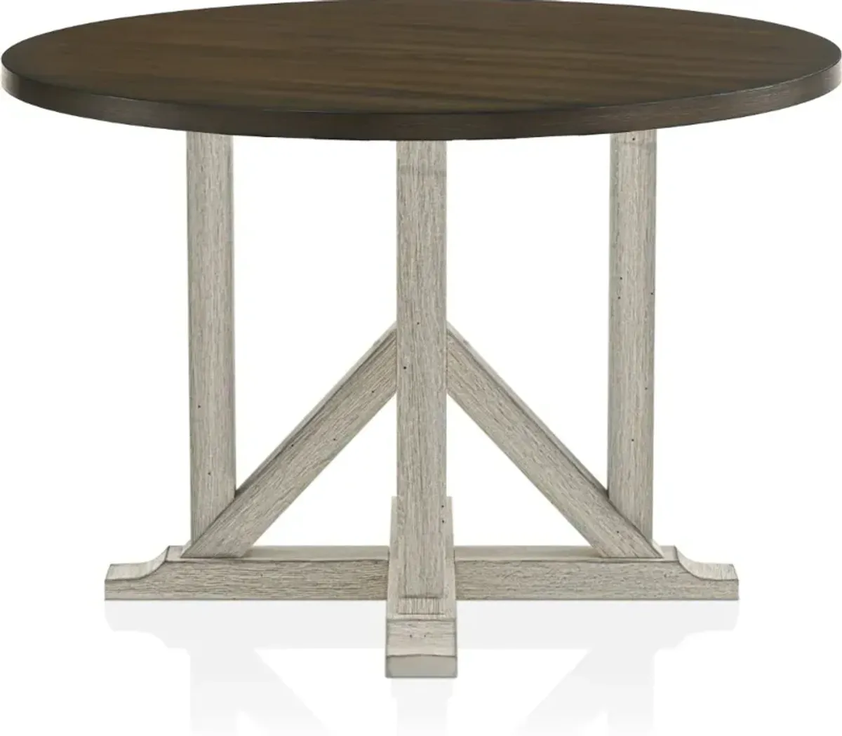 Kadda Antique White Round Dining Table