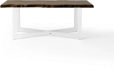 Baletto Oak and White 2 Piece Coffee Table Set