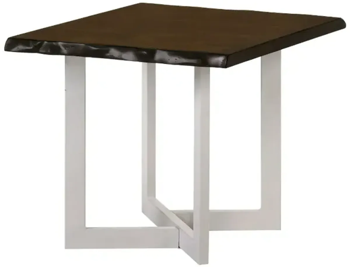 Krestian Oak and White Tables, 2 Piece Set