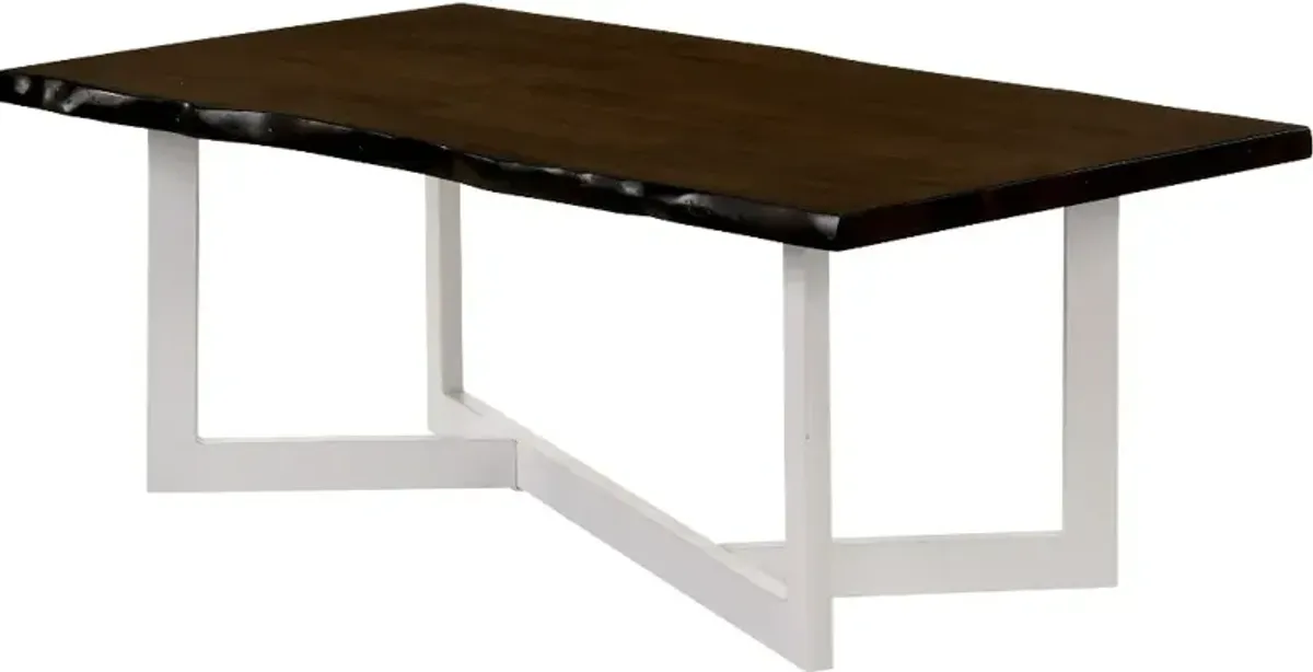 Krestian Oak and White 2-Piece Coffee and End Table Set