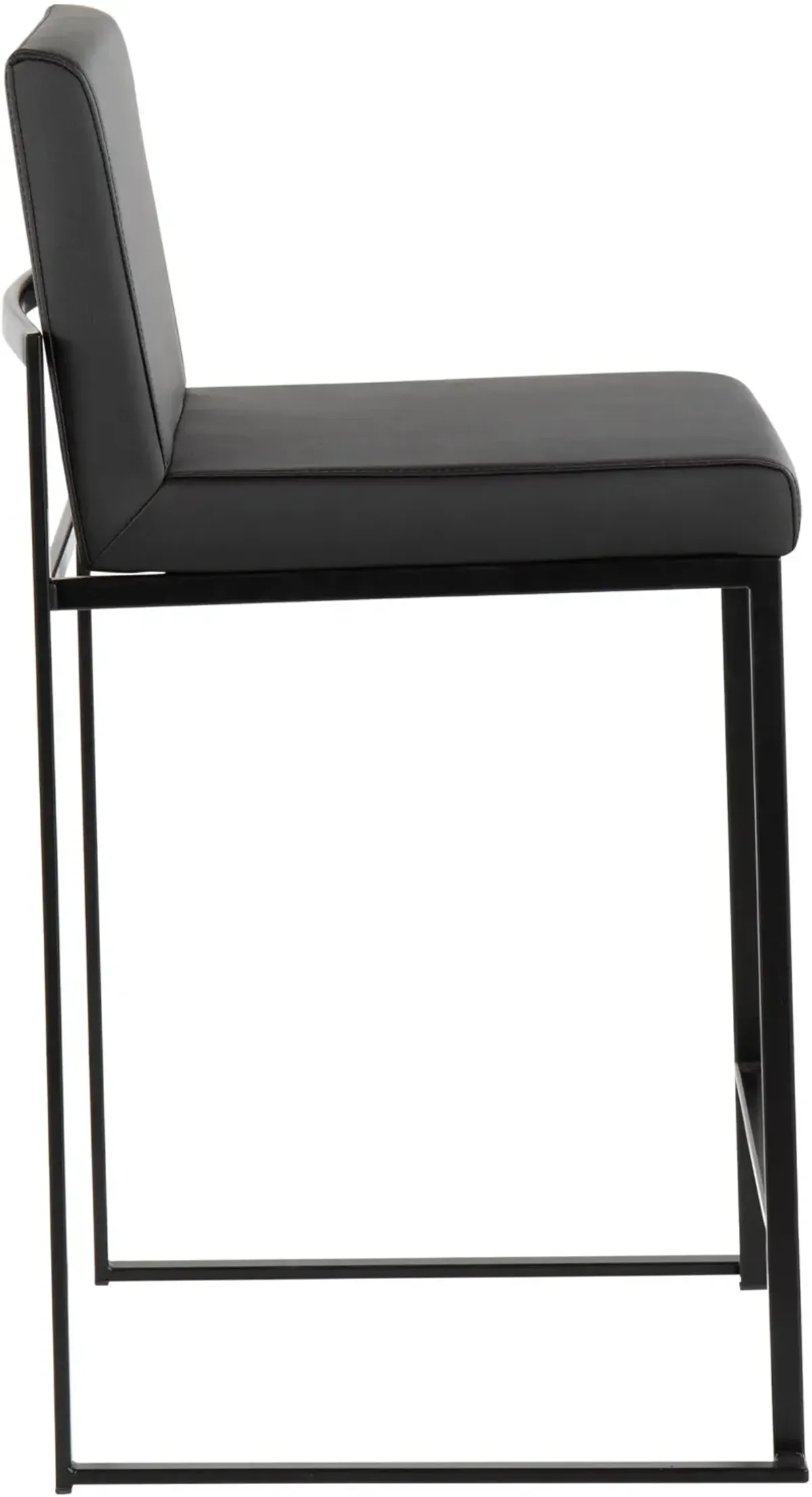 Fuji Black Counter Height Stool, Set of 2