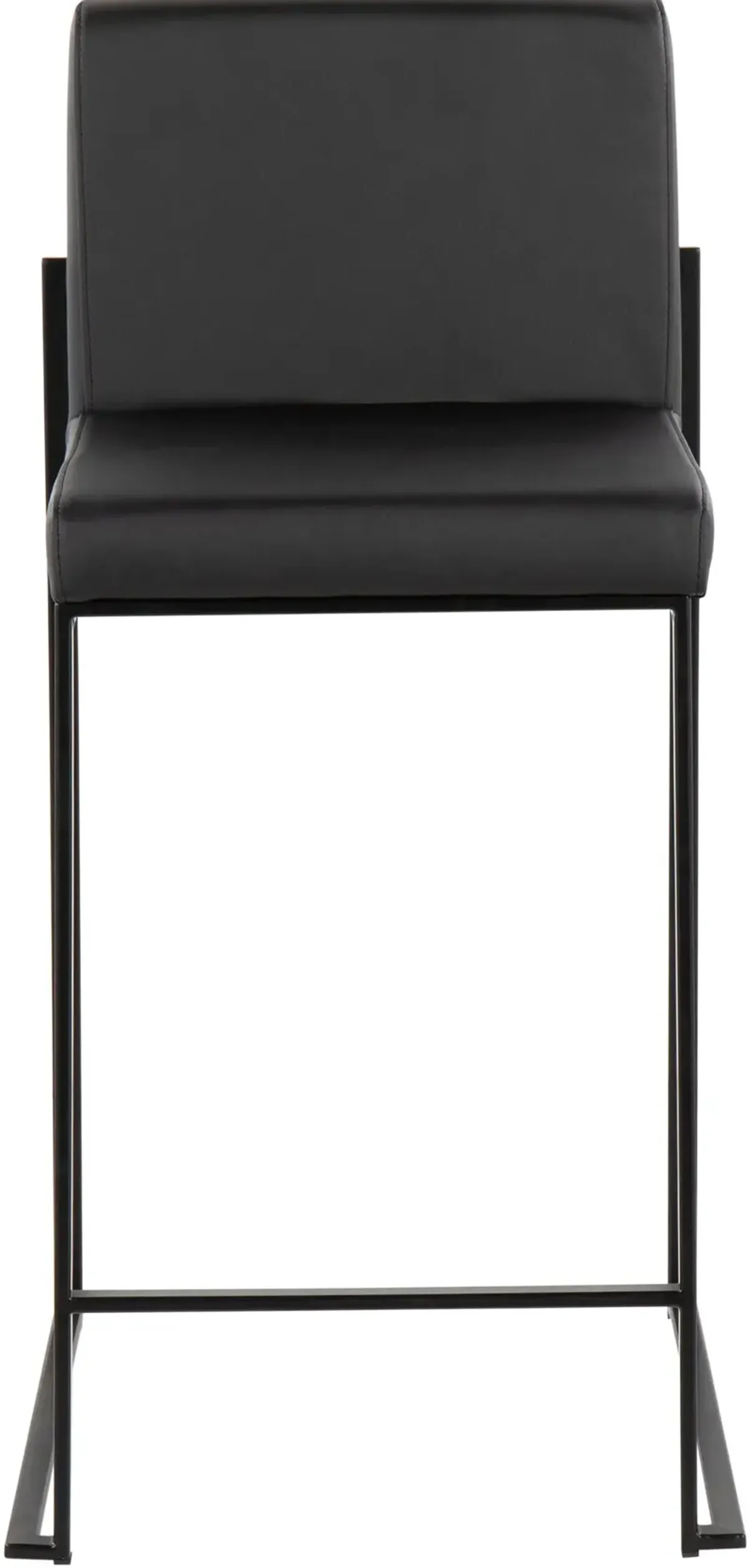 Fuji Black Counter Height Stool, Set of 2