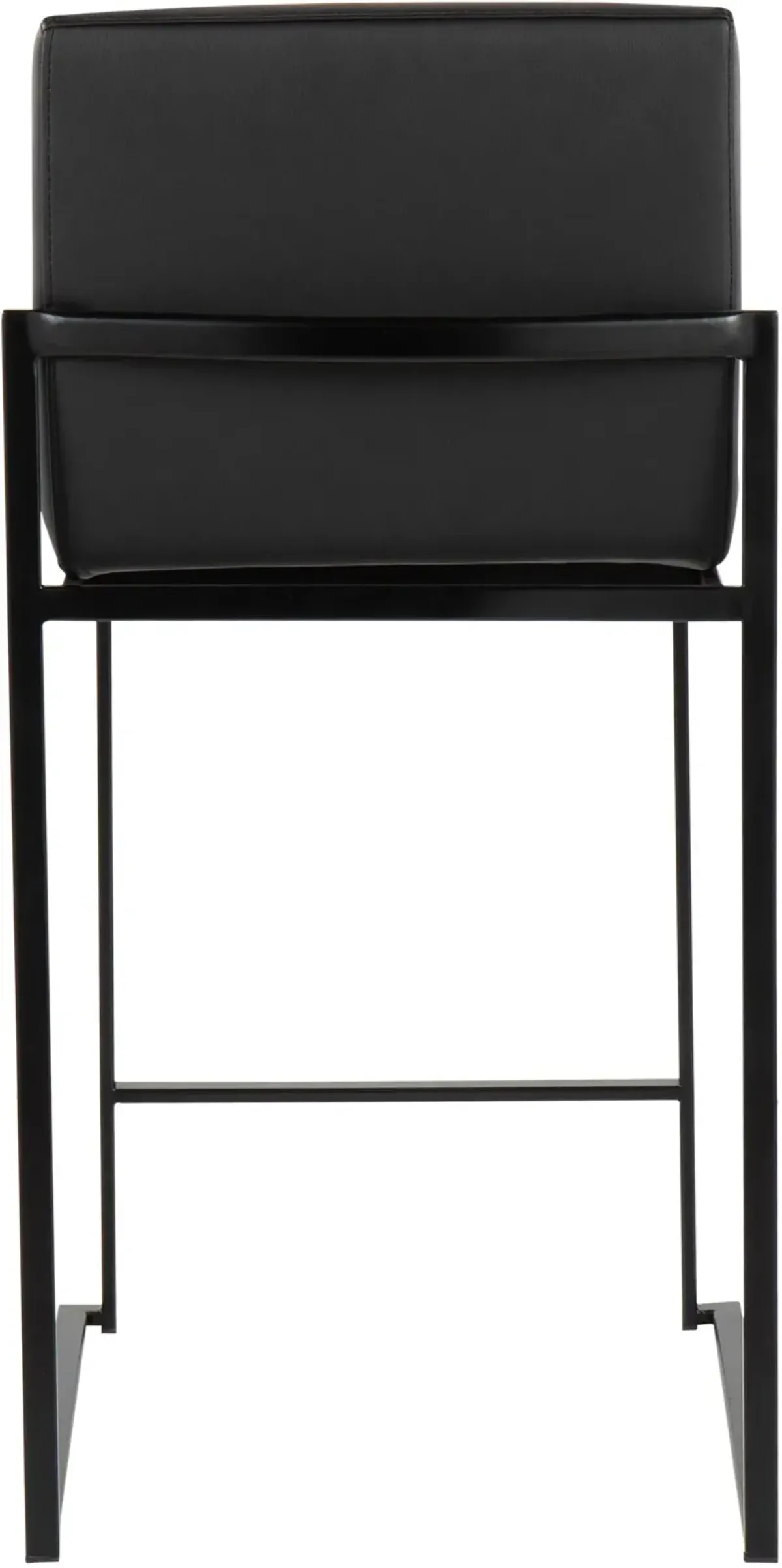 Fuji Black Counter Height Stool, Set of 2