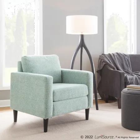 Wendy Contemporary Green Accent Chair