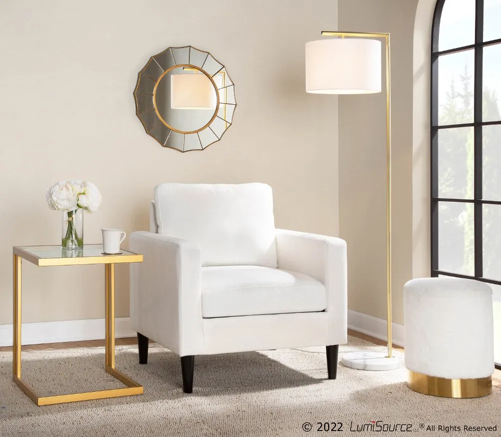 Wendy Contemporary Cream Accent Chair