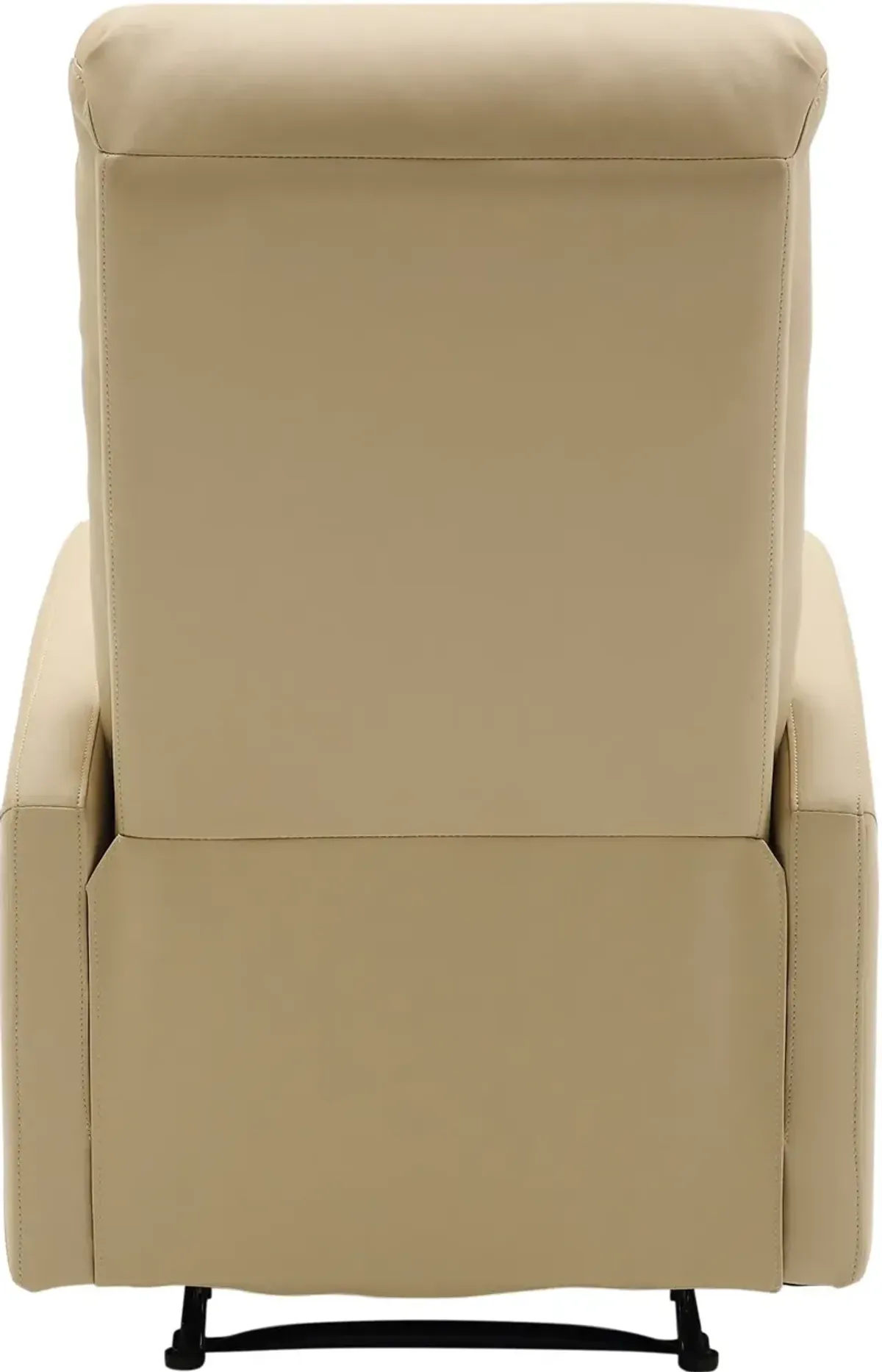 Dormi Beige Faux Leather Manual Recliner