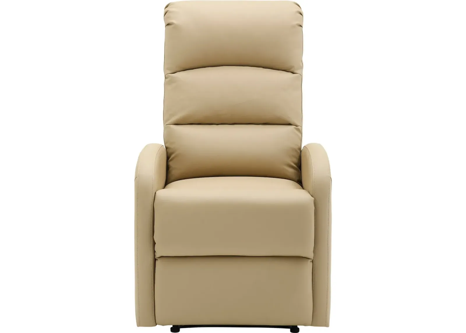 Dormi Beige Faux Leather Manual Recliner