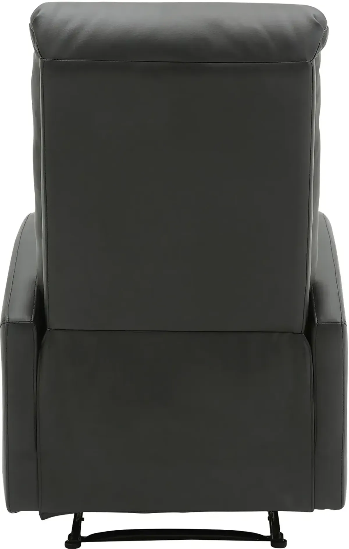 Dormi Black Faux Leather Manual Recliner