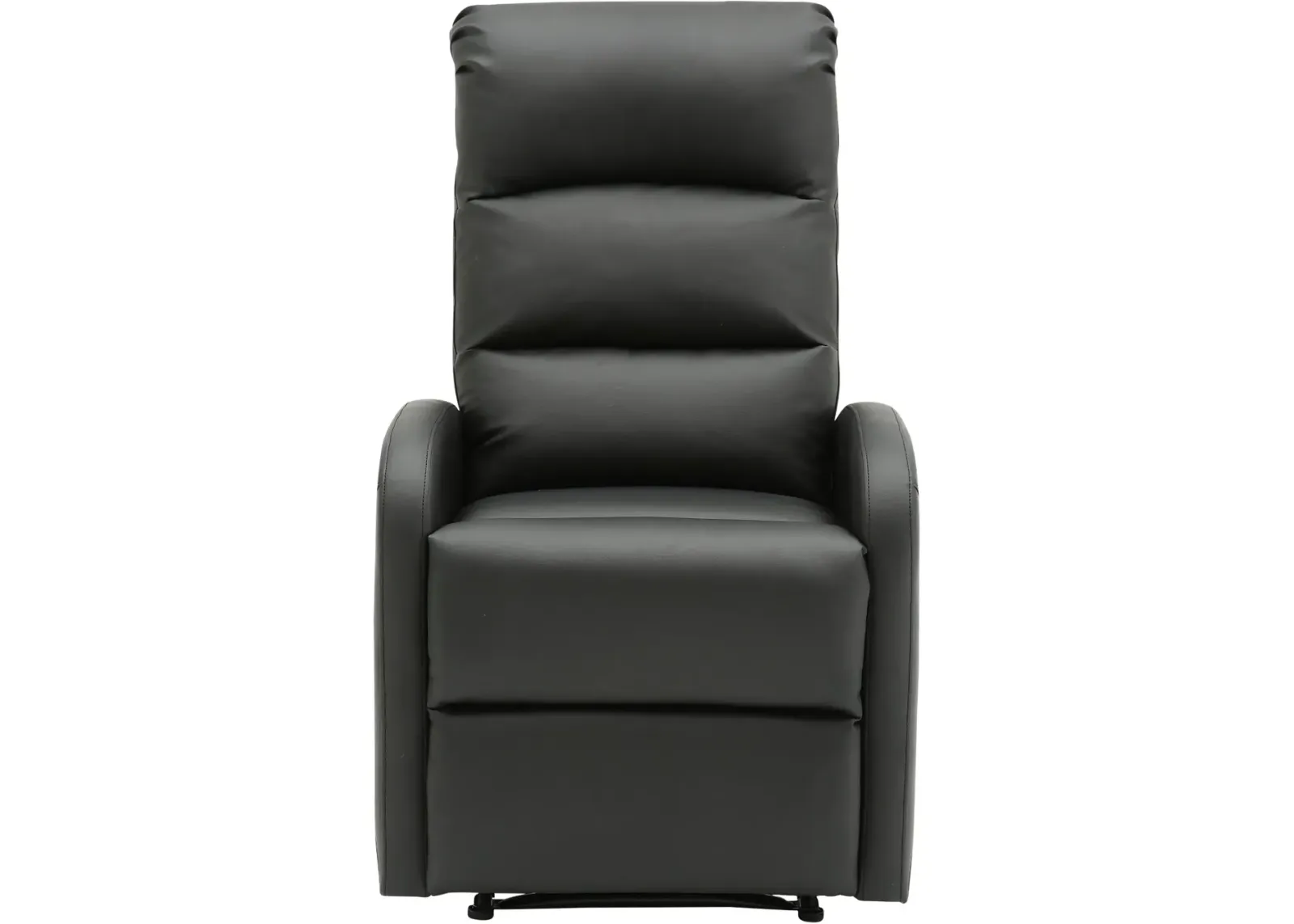 Dormi Black Faux Leather Manual Recliner