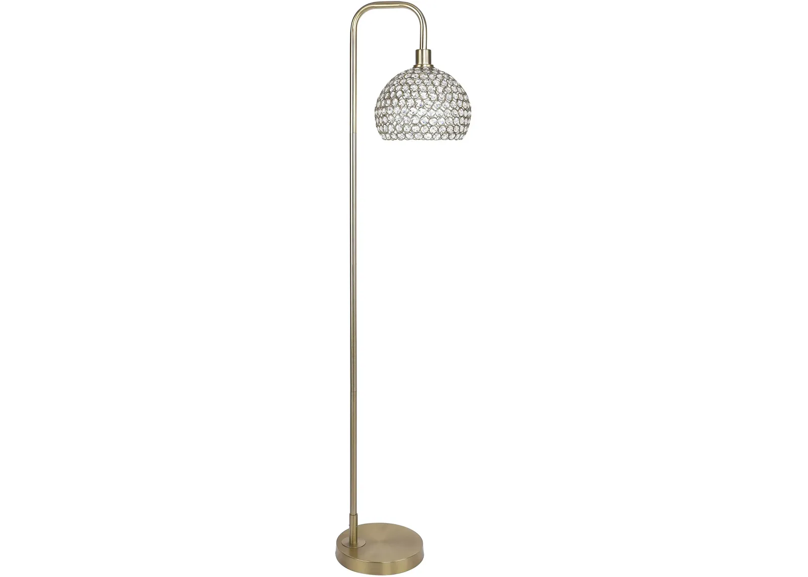 Canbel Gold & Crystal Floor Lamp