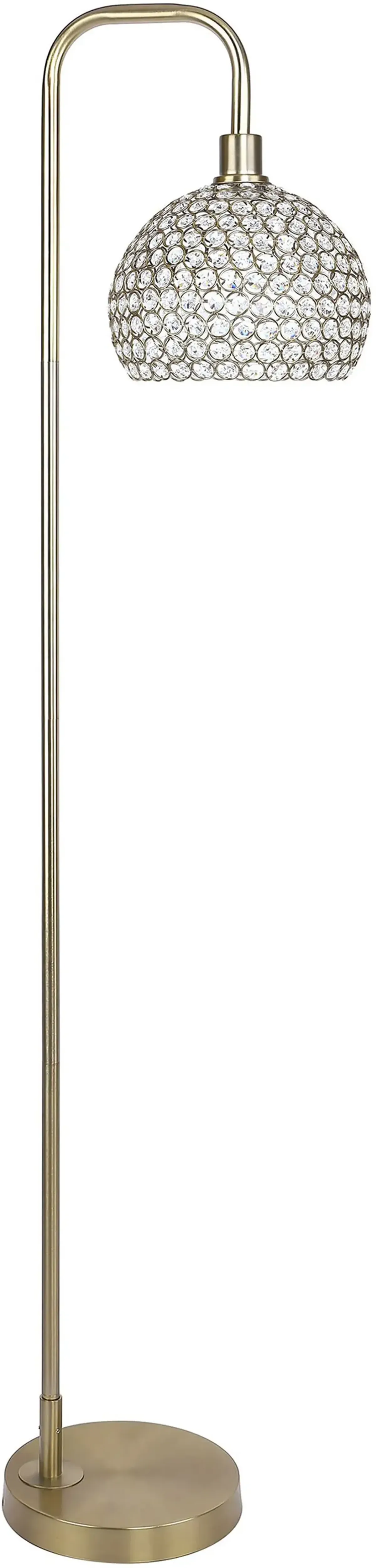 Canbel Gold & Crystal Floor Lamp