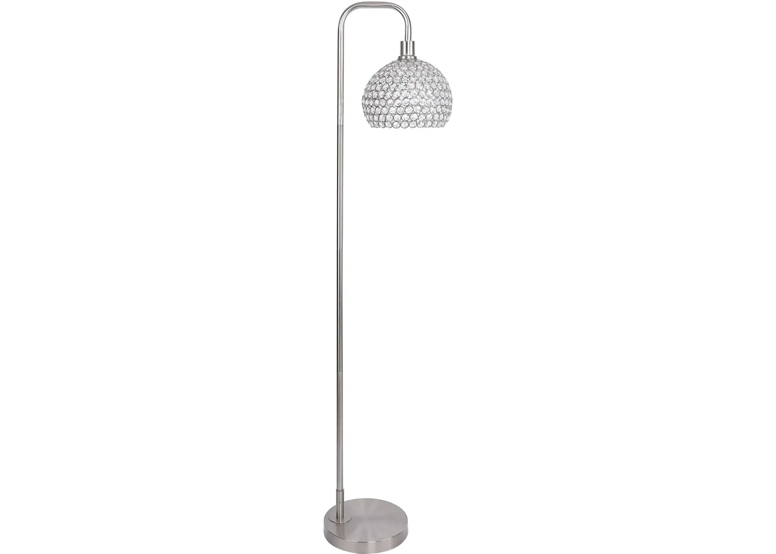 Canbel Silver & Crystal Floor Lamp