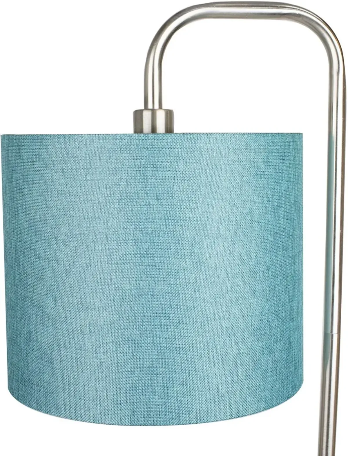 Abel Turquoise & Silver Arched Floor Lamp