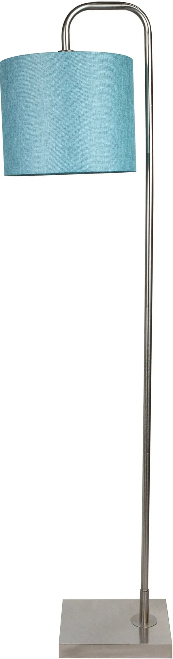 Abel Turquoise & Silver Arched Floor Lamp