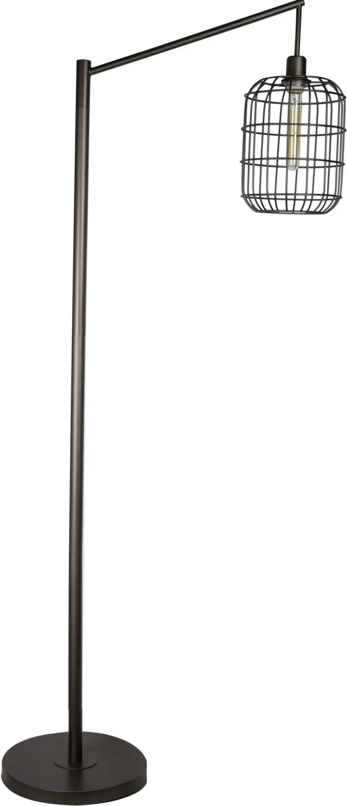 Indy Slate Gray Wire Floor Lamp