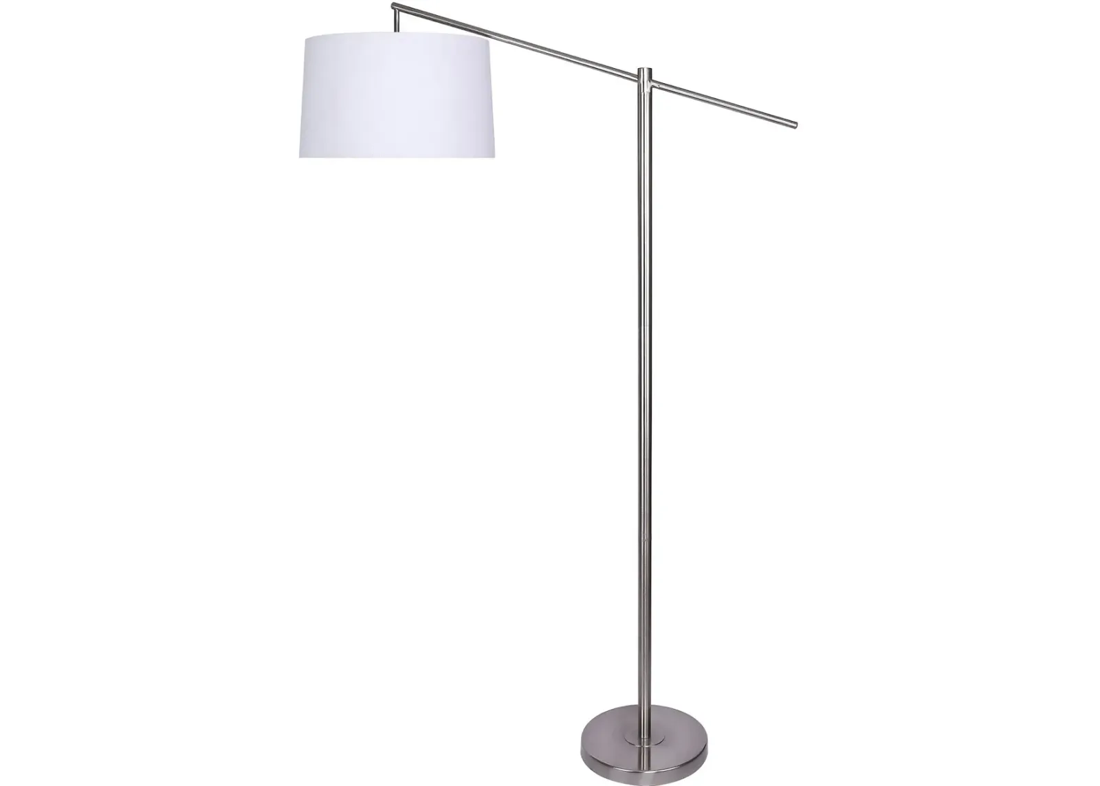 Casper Minimal Nickel Floor Lamp