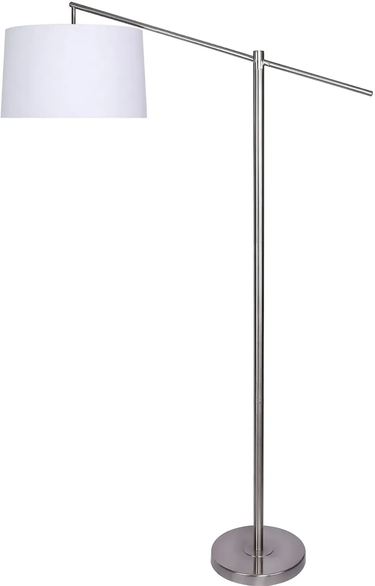 Casper Minimal Nickel Floor Lamp