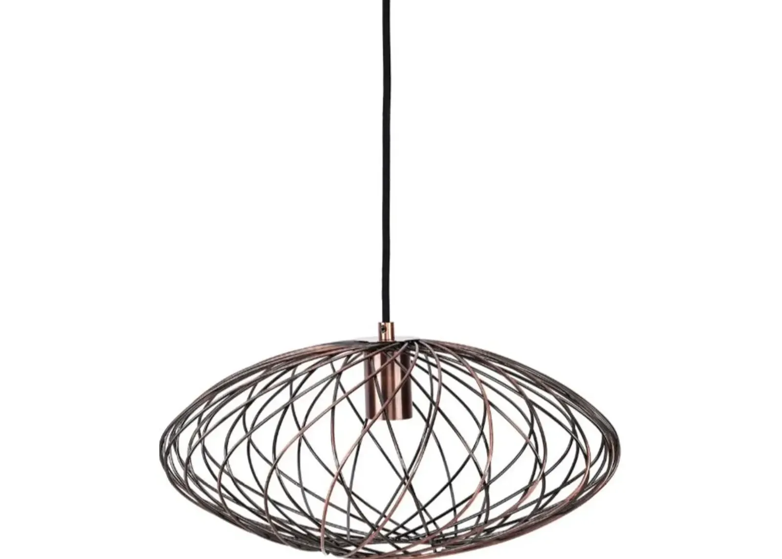 Linx Oval Antique Copper Pendant Lamp