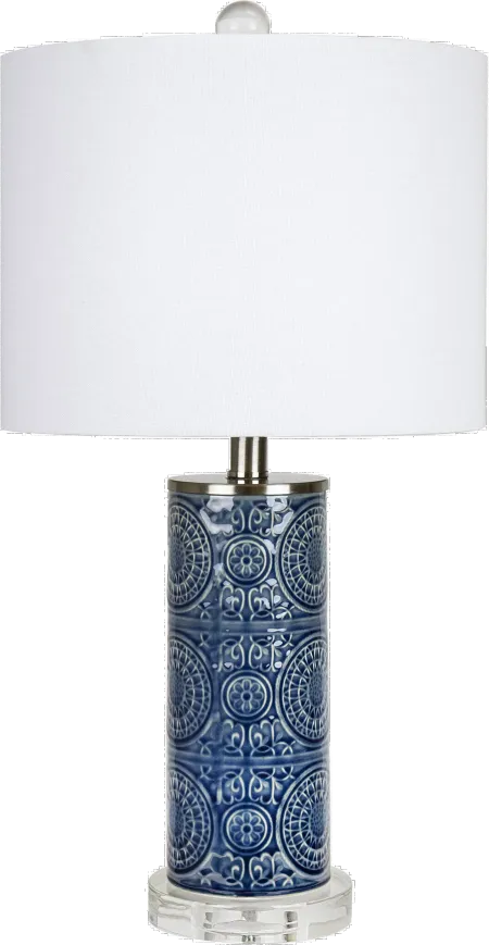 Spyro Bijou Blue Ceramic Table Lamp