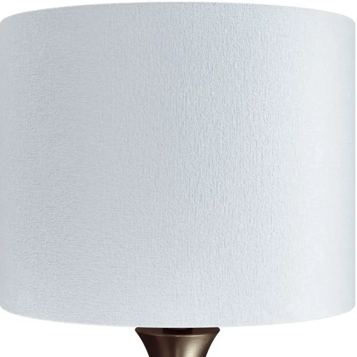 Lenuxe Bronze Table Lamps with Off-White Shades, Set of 2