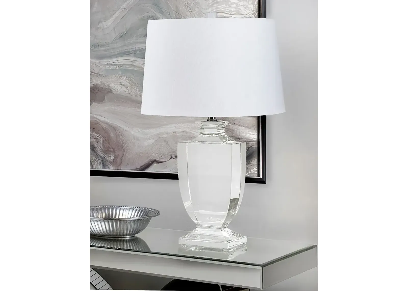 Elsa Clear Crystal Table Lamp